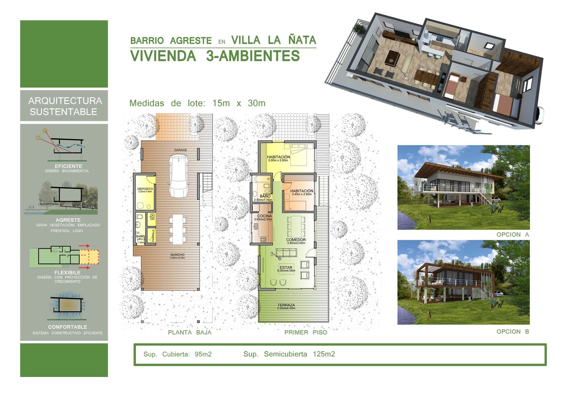 Prototipo Casa para Humedales, vivienda prototipo en Delta del Tigre, Buenos Aires — foto 3 de 6. Proyecto del Arq. Germán Vazquez