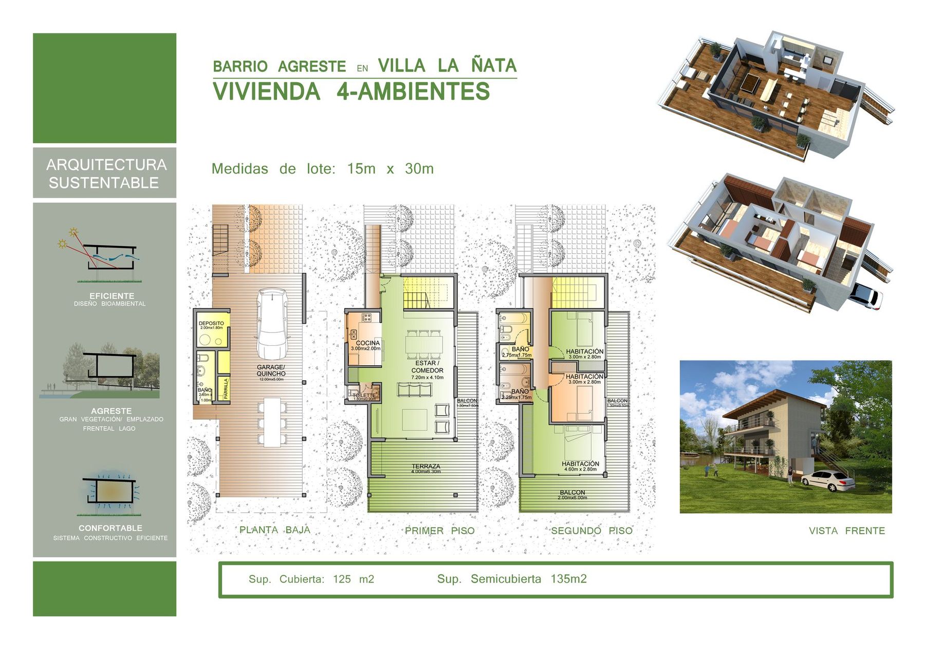 Prototipo Casa para Humedales, vivienda prototipo en Delta del Tigre, Buenos Aires — foto 4 de 6. Proyecto del Arq. Germán Vazquez