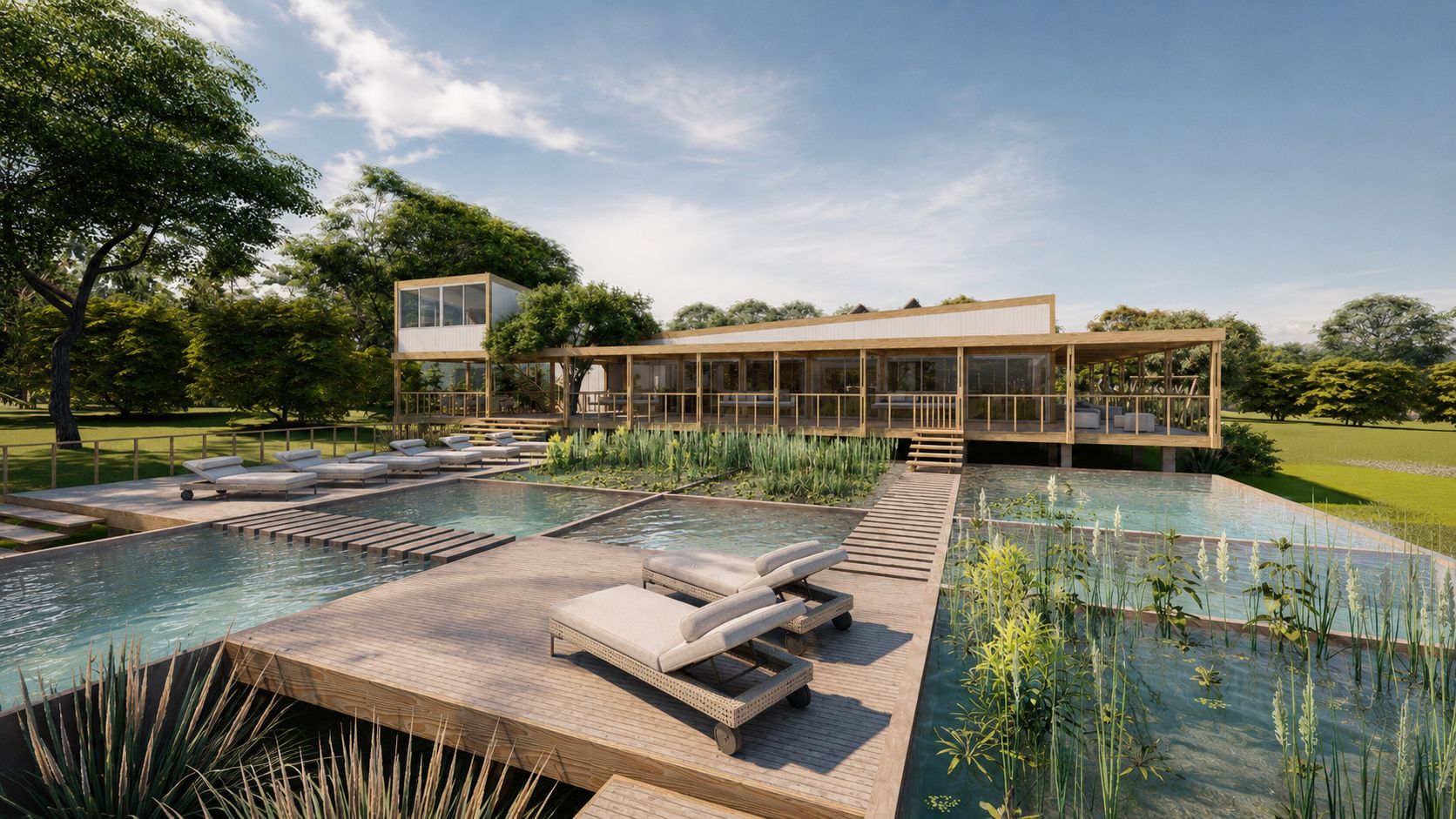 Eco-Hostel Senderos del Monte, hotelería en Gualeguaychú — foto 2 de 8. Proyecto del Arq. Germán Vazquez
