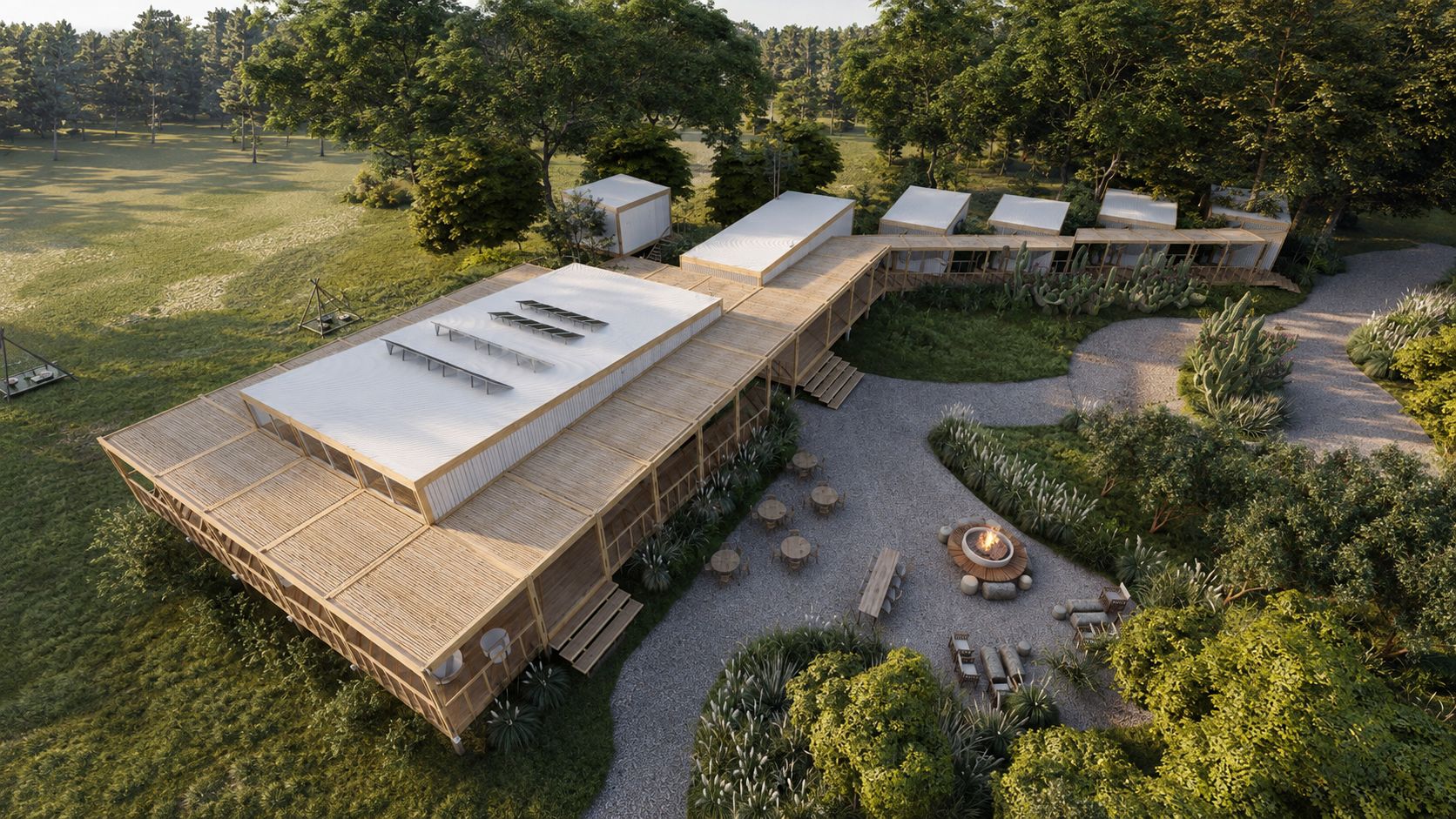 Eco-Hostel Senderos del Monte, hotelería en Gualeguaychú — foto 4 de 8. Proyecto del Arq. Germán Vazquez