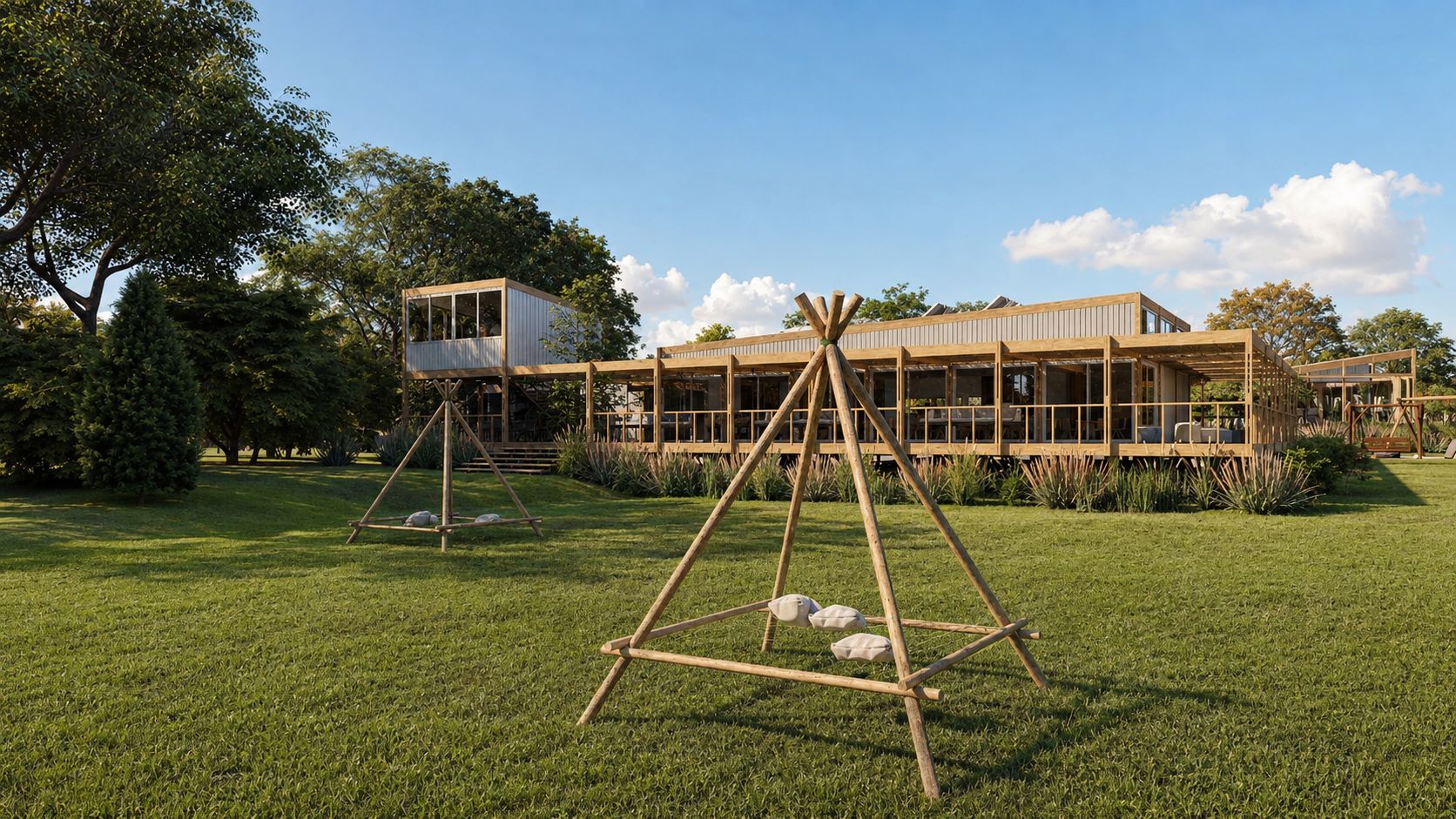 Eco-Hostel Senderos del Monte, hotelería en Gualeguaychú — foto 7 de 8. Proyecto del Arq. Germán Vazquez