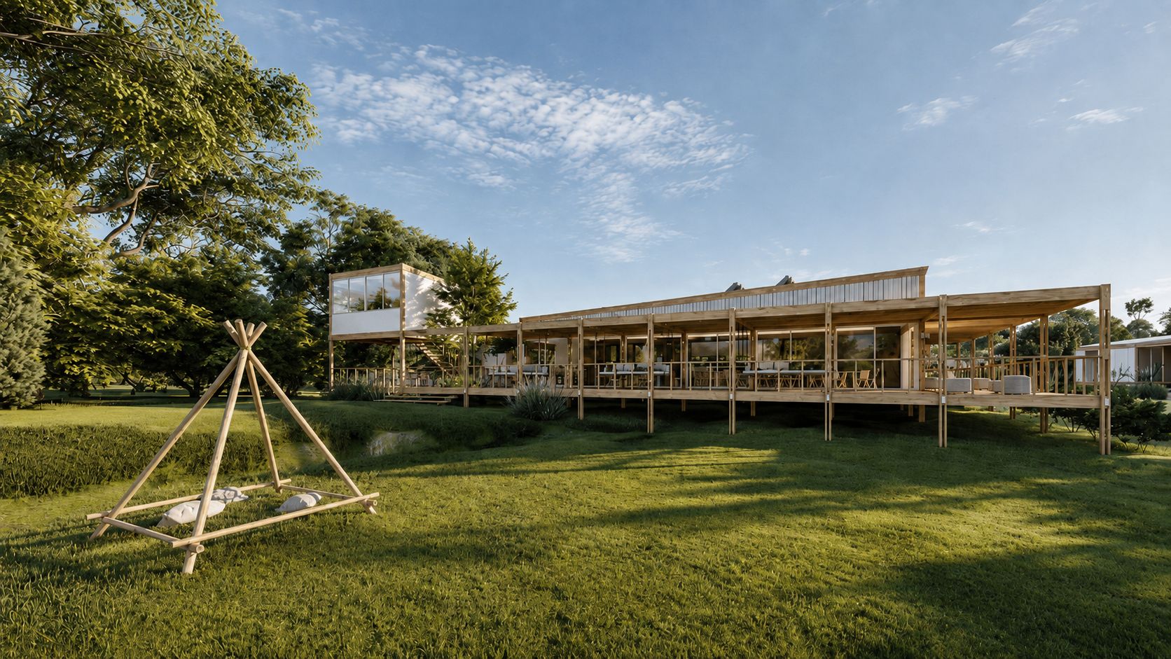 Eco-Hostel Senderos del Monte, hotelería en Gualeguaychú — foto 8 de 8. Proyecto del Arq. Germán Vazquez