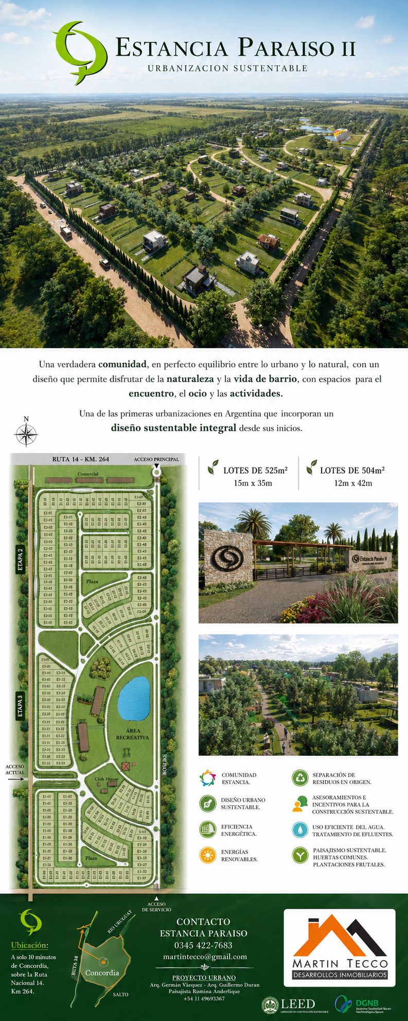 Estancia Paraíso, urbanización sustentable en Concordia, Entre Ríos — foto 3 de 24. Proyecto del Arq. Germán Vazquez