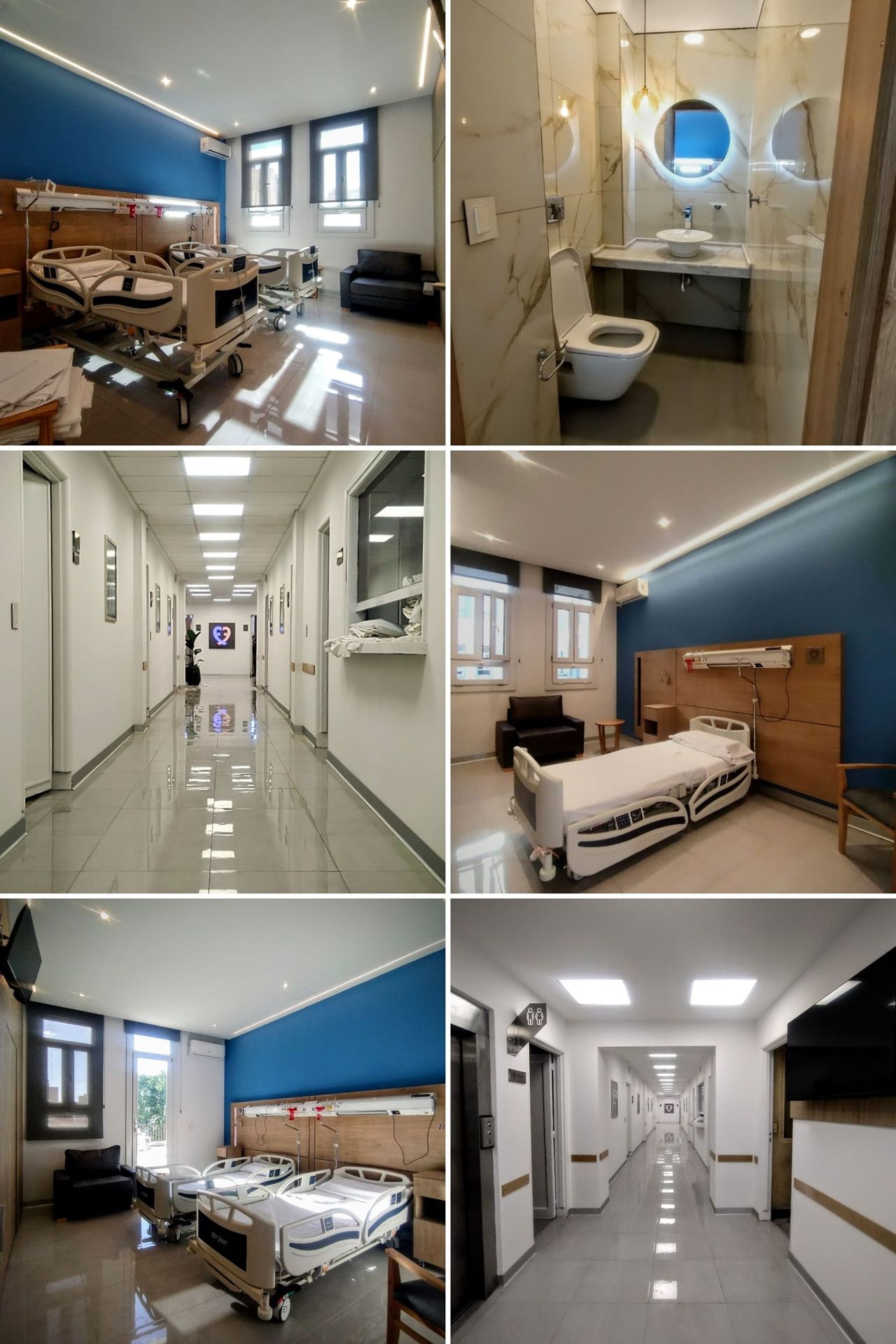 Piso de internación · Centro Gallego, internación en CABA — foto 8 de 11. Proyecto del Arq. Germán Vazquez