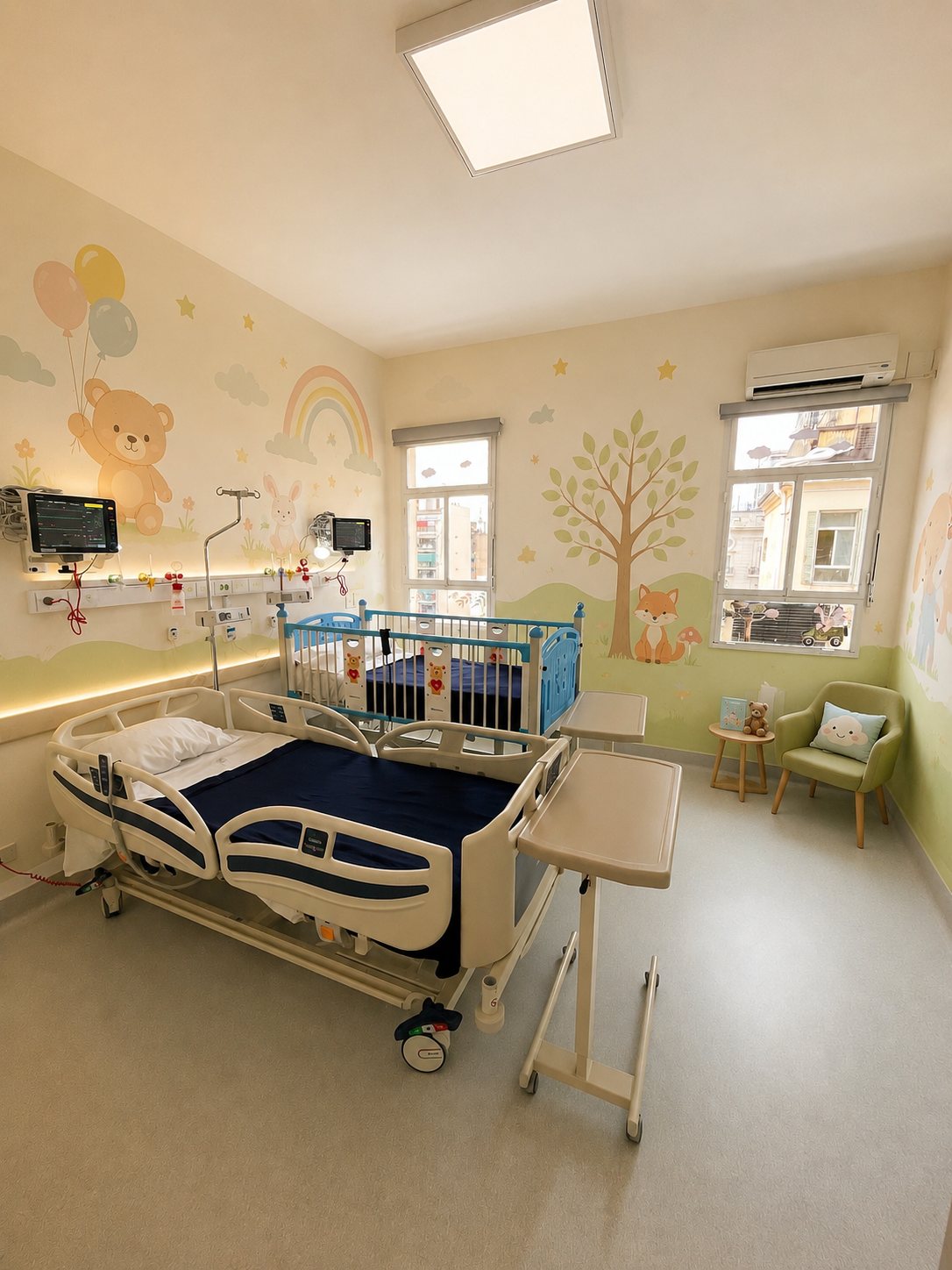 Pediatría, Centro Gallego. Obra del Arq. Germán Vazquez