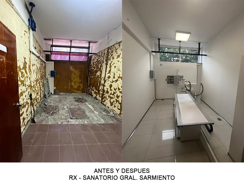 Rayos X · Sanatorio Sarmiento, diagnóstico por imágenes en San Miguel, Buenos Aires — foto 2 de 2. Proyecto del Arq. Germán Vazquez