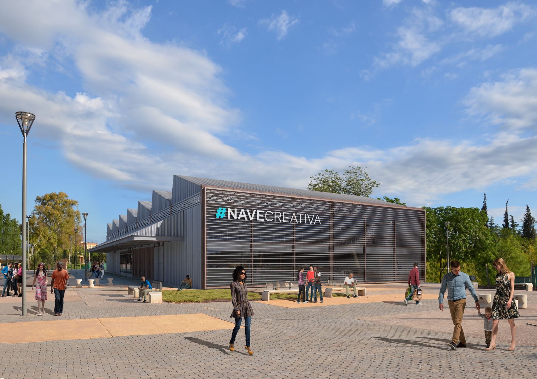 Nave Creativa de Mendoza, concurso Nacional en Patrimonio industrial — foto 2 de 8. Proyecto del Arq. Germán Vazquez