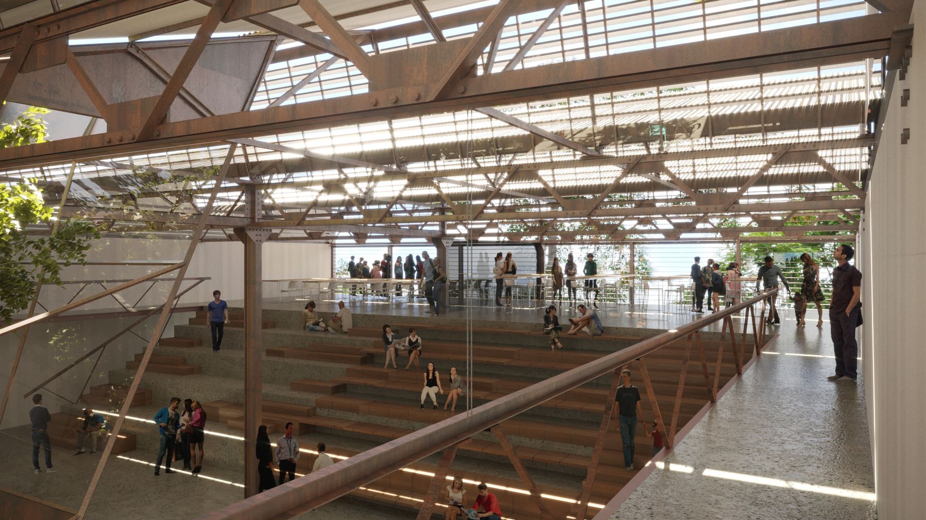Nave Creativa de Mendoza, concurso Nacional en Patrimonio industrial — foto 4 de 8. Proyecto del Arq. Germán Vazquez