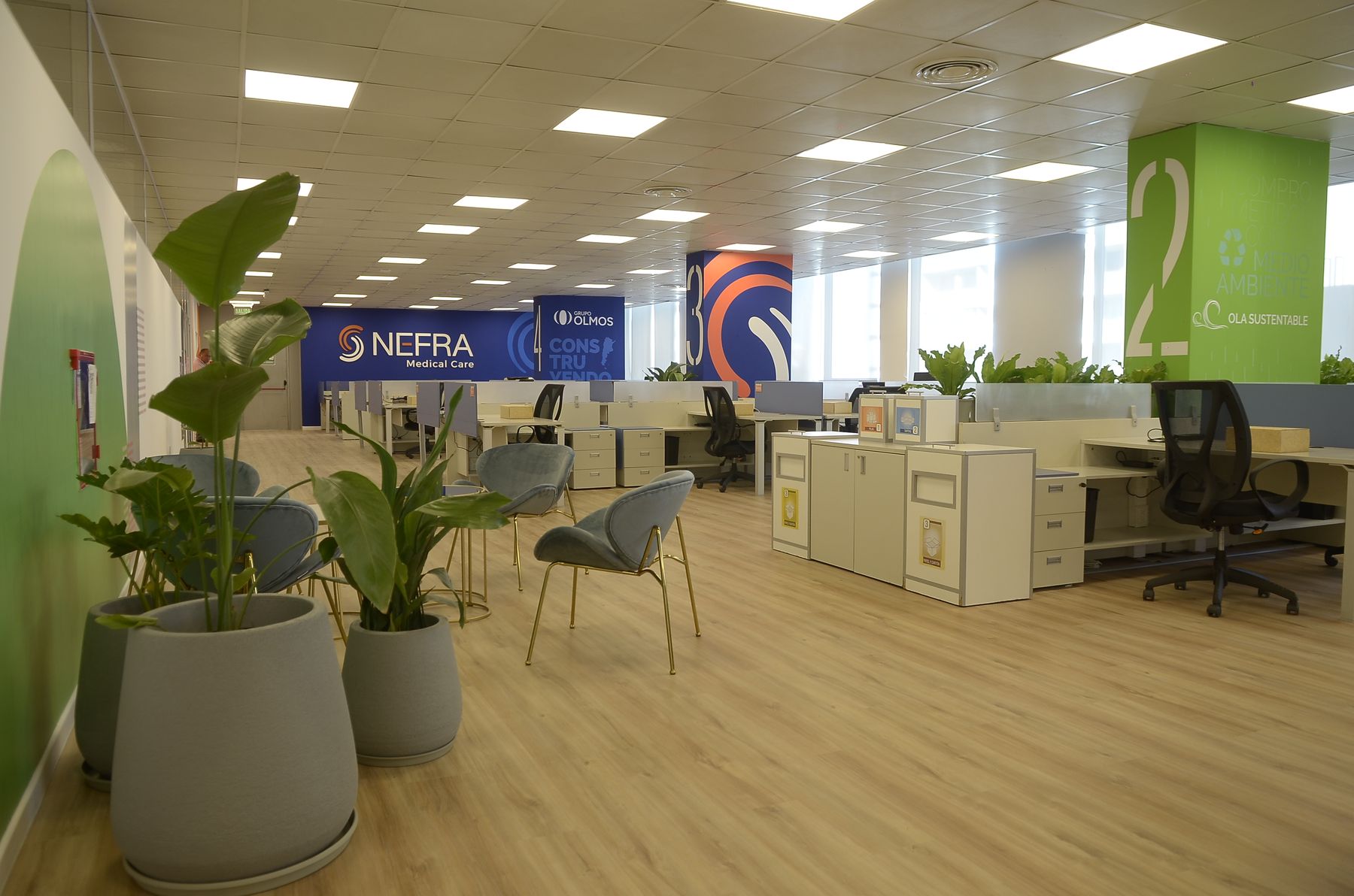 Oficinas NEFRA, oficinas en Sector salud, CABA — foto 2 de 3. Proyecto del Arq. Germán Vazquez