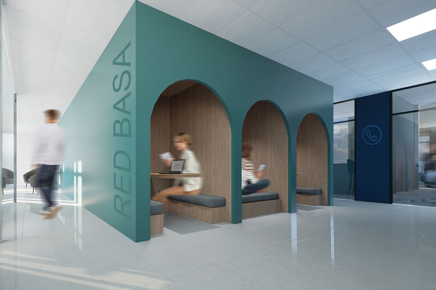 Oficinas Red Basa, oficinas en Sector salud, CABA — foto 4 de 5. Proyecto del Arq. Germán Vazquez