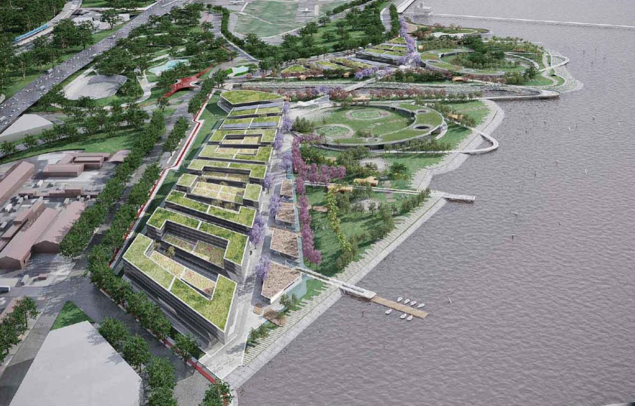Parque Urbano Costa Salguero, concurso urbano en CABA — foto 10 de 11. Proyecto del Arq. Germán Vazquez