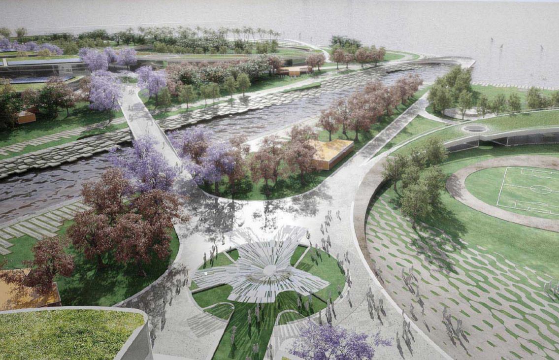 Parque Urbano Costa Salguero, concurso urbano en CABA — foto 3 de 11. Proyecto del Arq. Germán Vazquez