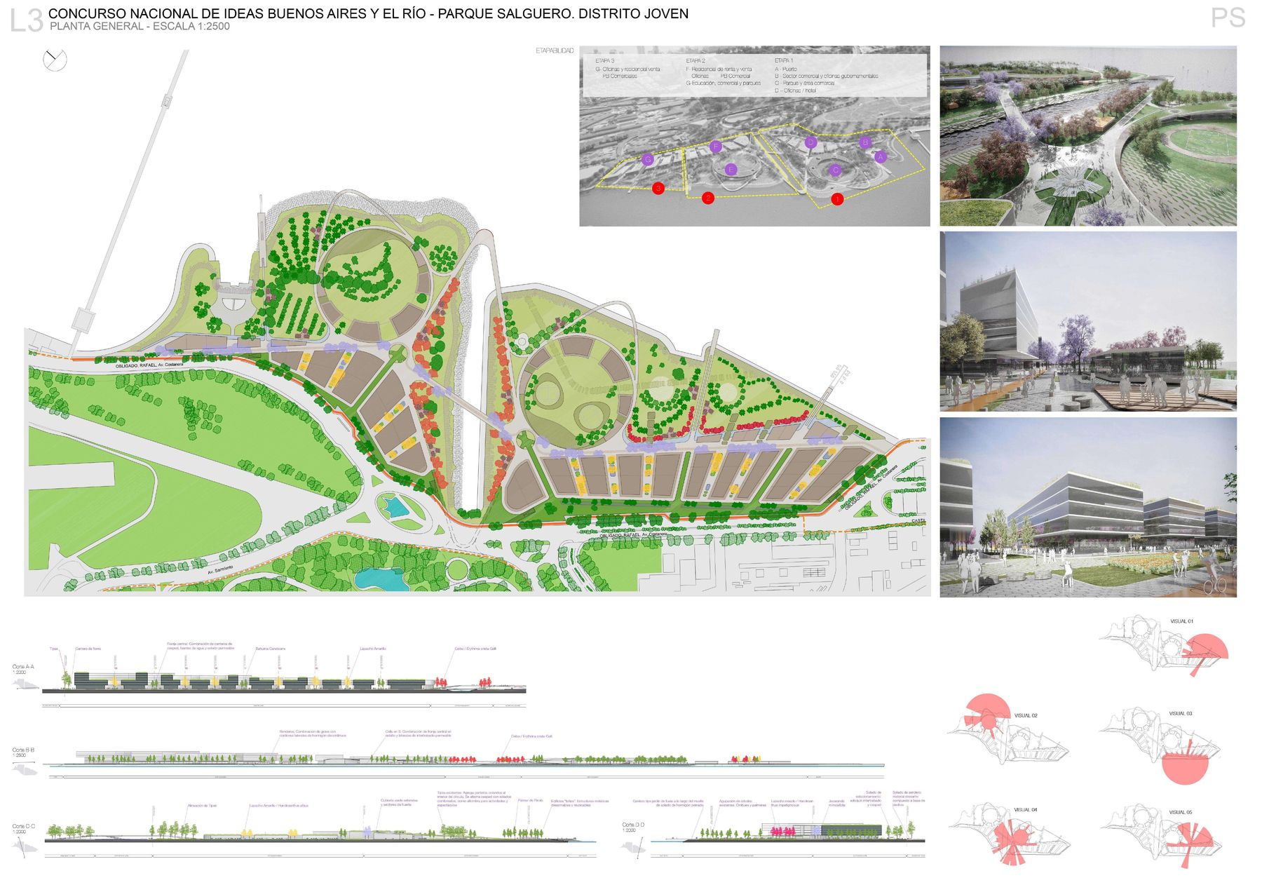 Parque Urbano Costa Salguero, concurso urbano en CABA — foto 6 de 11. Proyecto del Arq. Germán Vazquez