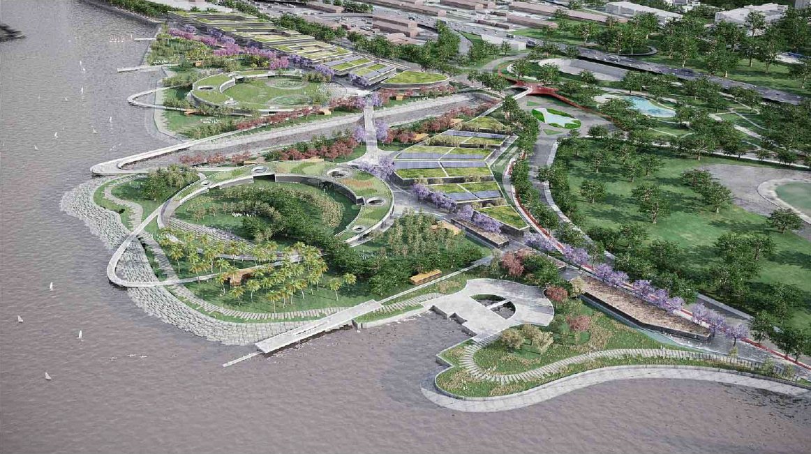 Parque Urbano Costa Salguero, concurso urbano en CABA — foto 9 de 11. Proyecto del Arq. Germán Vazquez